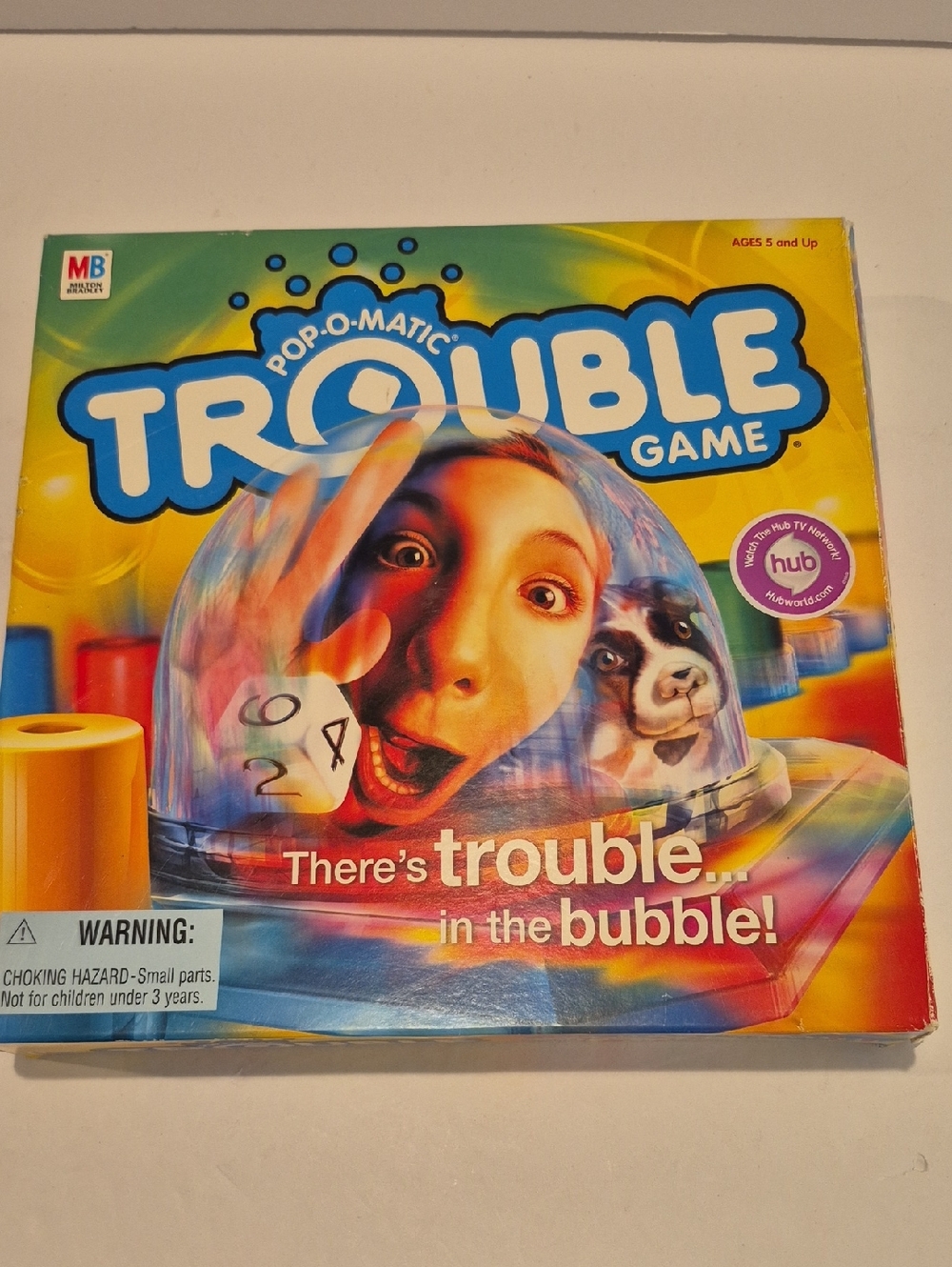 Kids hasbro trouble game